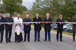 Informacja z otwarcia wyremontowanego odcinka drogi powiatowej Wiżajny - Smolniki – Sidory